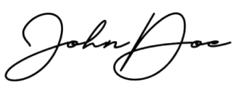 Signature of Zane Strong
