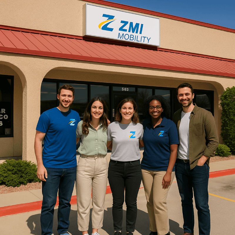 ZMI Mobility customers enjoying independent living outdoors