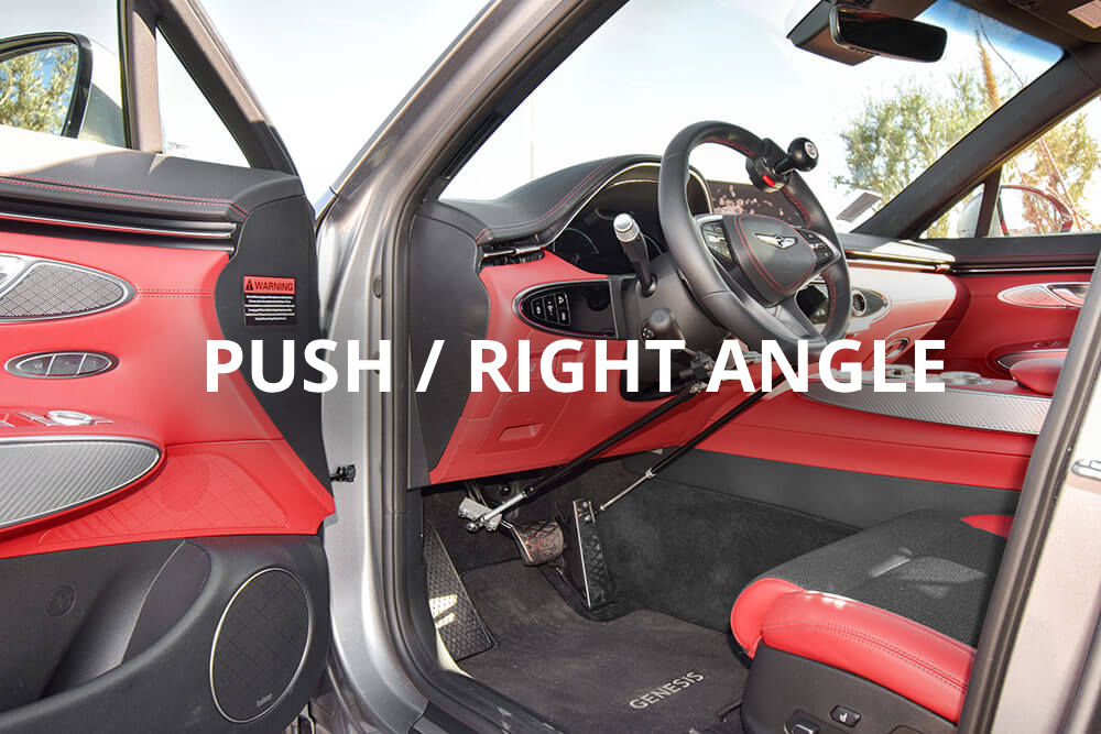 Right-angle hand controls